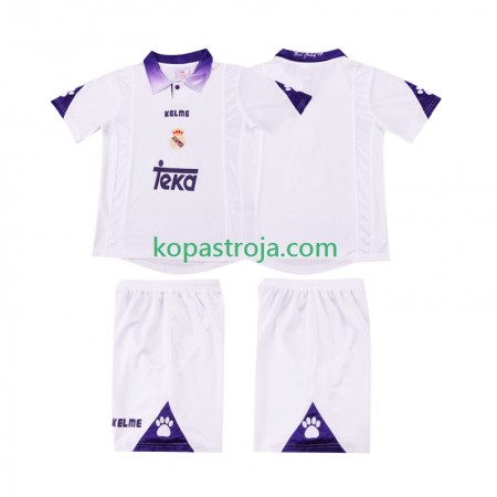 Billiga Fotbollströjor Real Madrid Retro Barn Hemma tröja 1997 1998 Kortärmad